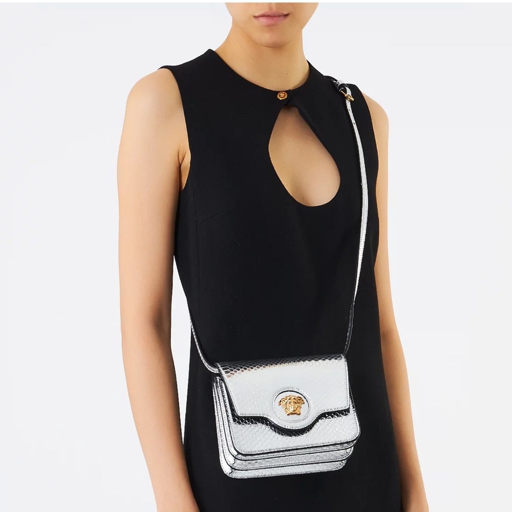 Versace La Medusa Python Shoulder Bag - image 2